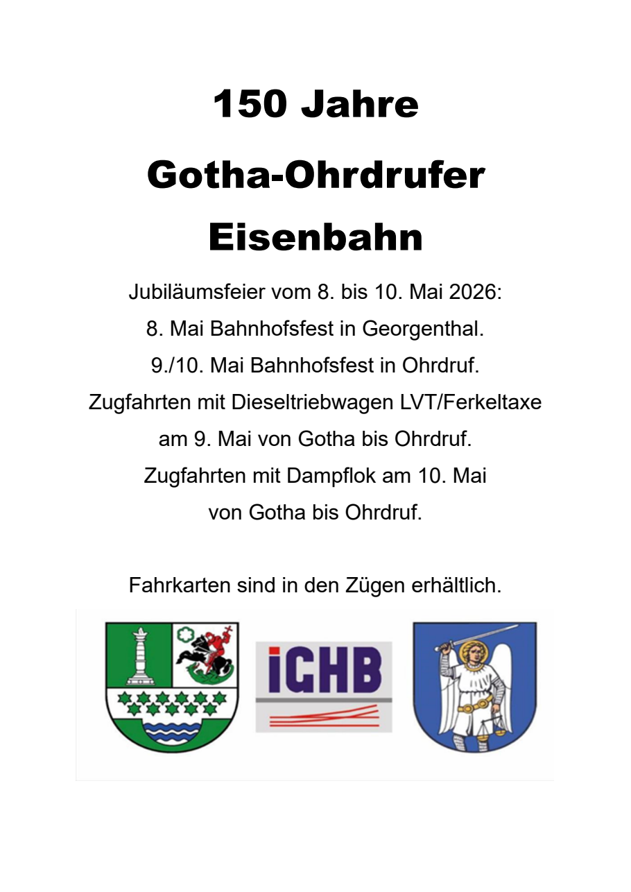 150 Jahre Gotha–Ohrdrufer Eisenbahn